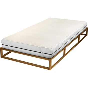 Prostěradlo 3Pagen Topper Eldo na matraci z kalmuku přírodní 120x200 cm