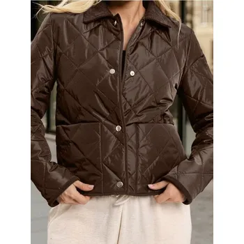 Sinsay - Prošívaná bunda - tmavě hnědá - 099FJ-89X - 099FJ-89X-XL