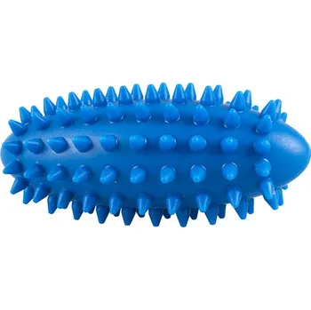Masážní přístroj JAKOBS Masážní vajíčko s bodlinkami 11 cm plněné pískem 250g - modrá