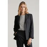 BLEJZR GANT SLIM STRETCH LINEN BLAZER BLACK