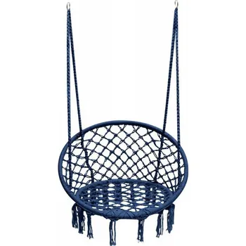 Hra na zahradu Závěsná houpačka čapí hnízdo v modré barvě