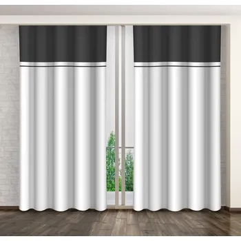 Sprchový závěs Šedý dekorační závěs se zavěšením na klipsy Šířka: 140 cm | Délka: 270 cm