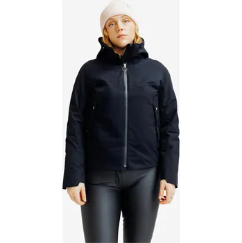 Jezdecké oblečení FOUGANZA Dámská jezdecká zimní bunda 900 S ČERNÁ|ŠEDÁ