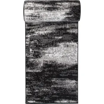 Koberec Makro Abra Běhoun MAYA Z905D šedý černý Šíře: 120 cm
