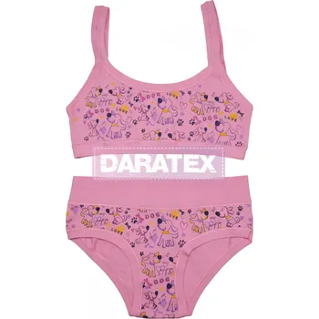 Dívčí spodní prádlo EMY bimba dívčí souprava BB541+B2342 tmavě růžová