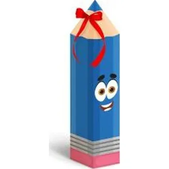 Set školních potřeb Kredka rożek obfitości na słodycze - niebieska 2sz