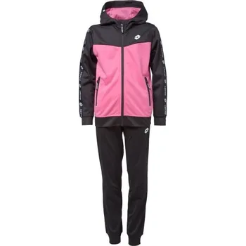 Dívčí oblečení Dívčí tepláková souprava s kapucí Lotto IGANA 116/122 Černá, Růžová