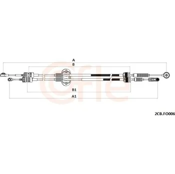 Převodovka Tažné lanko, ruční převodovka COFLE (2CB.FO006)