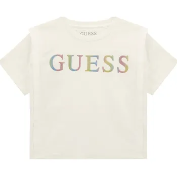 Chlapecké tričko Dětské Tričko s krátkým rukávem GUESS SS T-SHIRT J4RI33K8VA3-G011 – Bílá 7