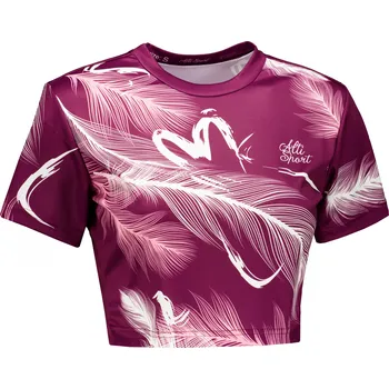 Dámské tričko Dámský crop top premium ALTISPORT VOJ/ALW001TR07 FUCHSIOVÁ FUCHSIOVÁ M