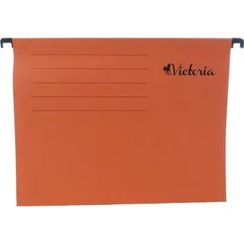 Archivační box Závěsné zakládací desky, kartonové, A4, VICTORIA OFFICE, oranžové 5ks 586458