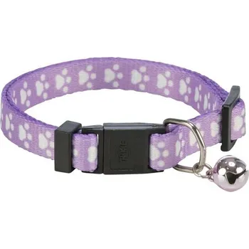 Obojek pro psa TRIXIE Obojek pro kočky elastický s motivem tlapiček Barva: fialová