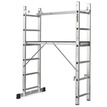 Stavební technika Hliníkové lešení 2x6 / žebřík 33 x 114 cm