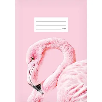 Sešit MFP Lux školní sešit A5 564 60 listů linkovaný plameňák