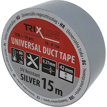 elektrický kabel Univerzální páska TR-IT 150 stříbrná 15m, 0,27mm TRIXLINE