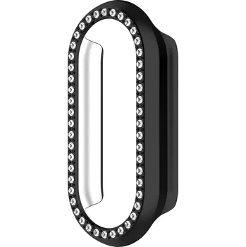Chytré hodinky Ochranný rámeček s kamínky pro Mi Band 8/9/10 Barevná varianta: Černá