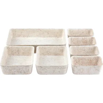 Úložný box W5 Sada organizérů z plsti, 7dílná (béžová)