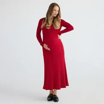 Dámské šaty Reserved - Šaty s růžovým potiskem - červená - 451GS-33X - 451GS-33X-XL