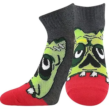 BOMA chlapecké ponožky Zombik tmavě šedá
