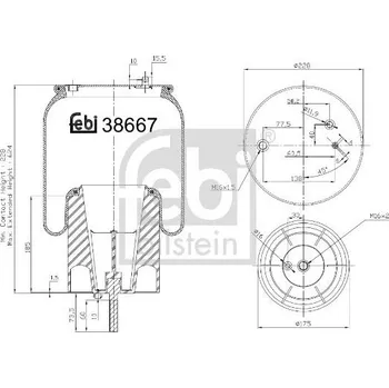 Mech, pneumatické odpružení FEBI BILSTEIN 38667
