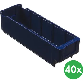 Úložný box Schoeller Allibert Plastová regálová přepravka MAX - 94 x 300 x 80 mm, 40 ks