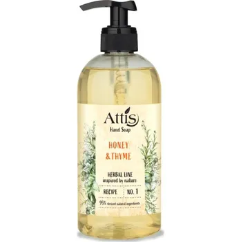 Mýdlo Tekuté mýdlo s pumpičkou Attis Herbal line, Honey & Thyme - 500 ml