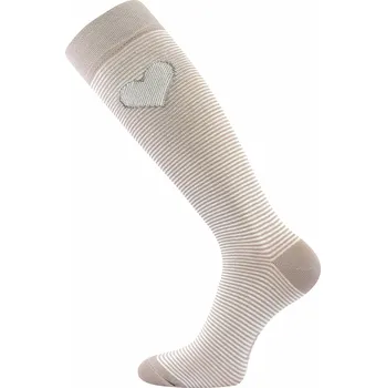 Dámské ponožky BOMA dámské podkolenky Janina 23 srdce