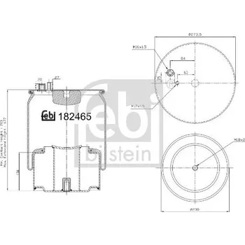 Mech, pneumatické odpružení FEBI BILSTEIN 184254