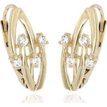 Náušnice Zlatnictví U Kostela Zlaté náušnice se zirkony 1284ž 1212253209