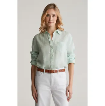 Dámská košile KOŠILE GANT REL LINEN SHIRT FADED MINT