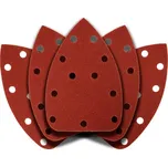 Brusný papír na suchý zip delta 140 x 140 x 80 mm, K120, 5 ks, s otvory 54H013 GRAPHITE