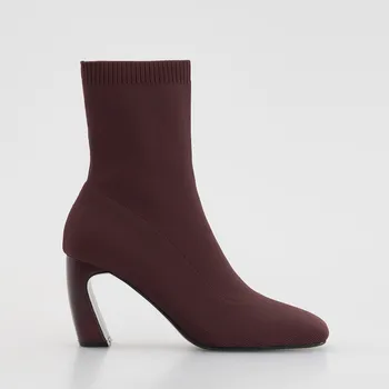 Dámská obuv Reserved - Boty na podpatku - hnědá - 772FE-83X - 772FE-83X-41