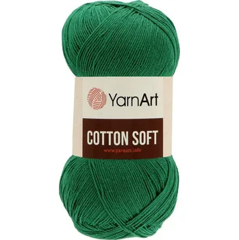 Galanterie YarnArt Cotton Soft 52 tmavě zelená