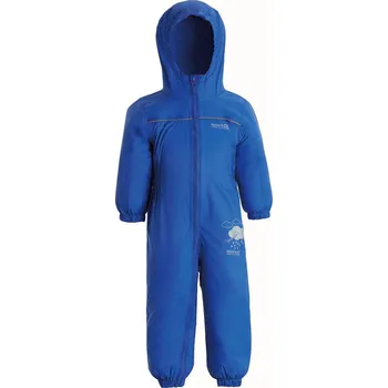REGATTA Dětská nepromokavá kombinéza 5 LET MODRÁ|ŠEDÁ