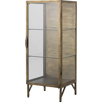 Knihovna Kovová vitrína ve zlaté barvě 45x110x40 cm Saone – Bloomingville ID_1813338