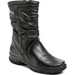 Kozačky na široké chodidlo Axel kožené AXBW084 černé - 41