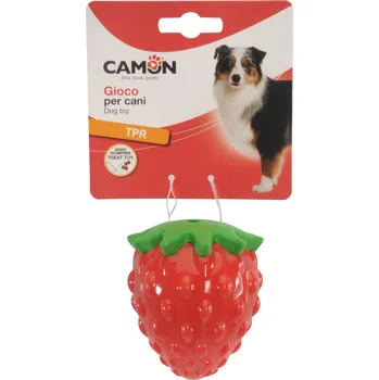 Hračka pro psa JAHODA TPR NA PAMLSKY 9 cm CAMON