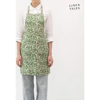 Kuchyňská zástěra Lněná zástěra Evergreen Damask – Linen Tales ID_1806054