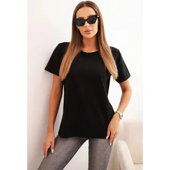 Dámská halenka Dámská bavlněná blůza klasického střihu černá UNI