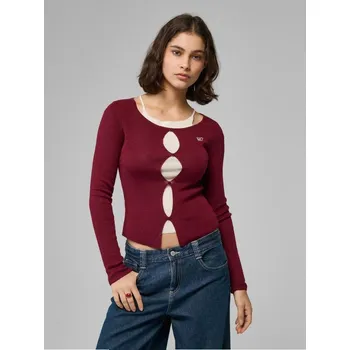 Dámský svetr Svetr s kulatým výstřihem - M - House - mahagon - 126GH-93X
