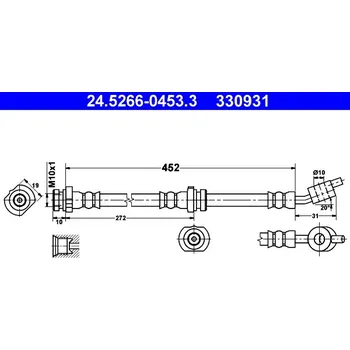 Brzdová hadice Brzdová hadice ATE 24.5266-0453.3