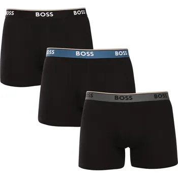 Boxerky 3PACK pánské boxerky BOSS černé (50531691 968) L Možnost vrácení zboží ZDARMA do 120 dnů!