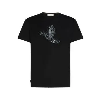 Icebreaker Merino 150 Tech Lite SS Tee Skiing Yeti Men BLACK černá L