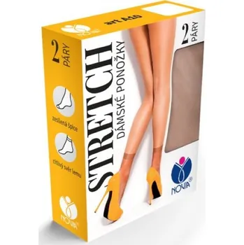 Dámské oblečení Ponožky Stretch 15DEN 2 páry hnědá vel.38