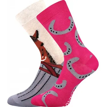 LONKA dívčí ponožky DOBLÍK kůň
