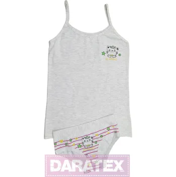Dívčí spodní prádlo EMY bimba dívčí souprava SS347 šedá
