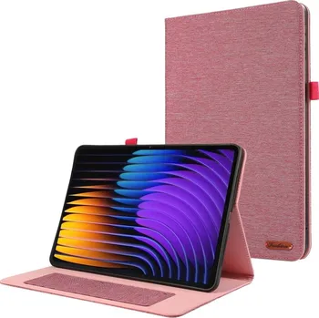 Pouzdro na tablet VSECHNONAMOBIL 103531 FABRIC Zaklápěcí kryt pro Xiaomi Pad 7 / Pad 7 Pro růžový