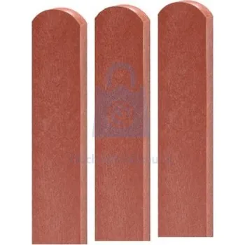 Plotovka Plotovky plastové s půlkulatou hlavou, barva cihlová 78 x 21, výška 0,6 m, balení 1 ks