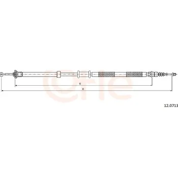 Auto-moto Tažné lanko, parkovací brzda COFLE (12.0713)