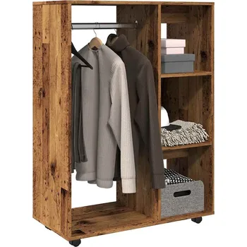 Příborník do zásuvky zahrada-XL Šatní skříň old wood 80 x 40 x 110 cm kompozitní dřevo 856668